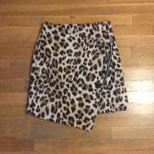 Leopard print skirt